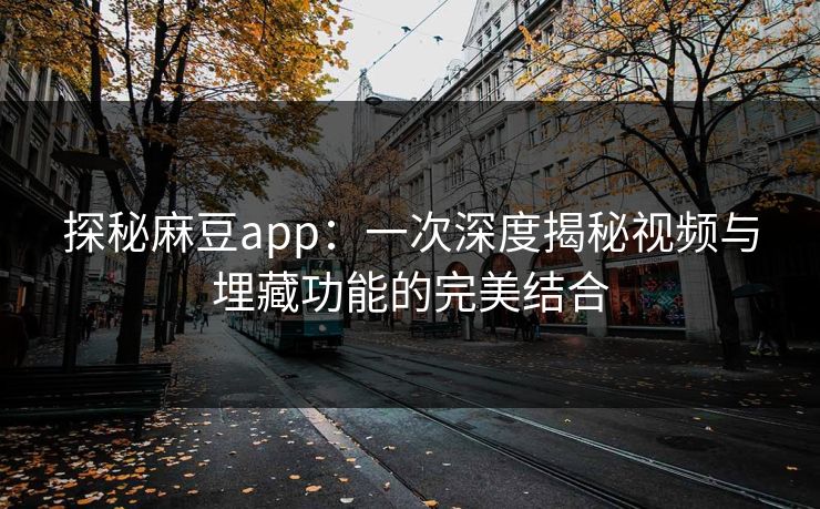 探秘麻豆app：一次深度揭秘视频与埋藏功能的完美结合  第1张