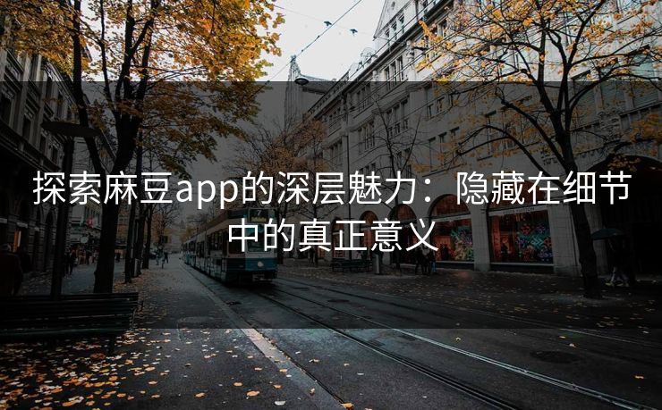 探索麻豆app的深层魅力：隐藏在细节中的真正意义  第1张